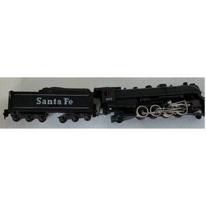 Tyco Vintage HO Scale Santa Fe 4073 Steam Locomotive and Tender wi Box UNTESTED